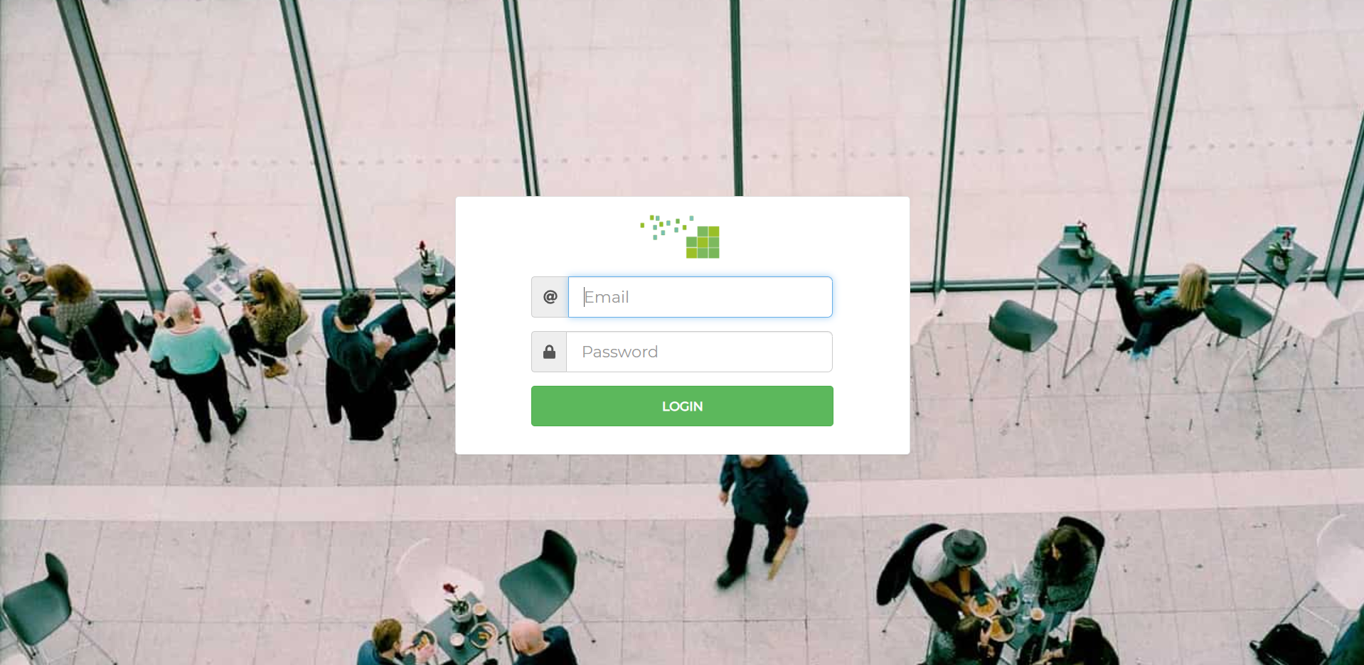 Foot Dashboard login screen